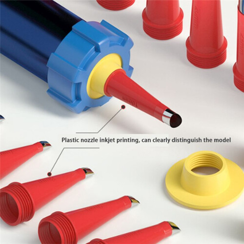 Integral Detachable Base Structure Rubber Nozzle Universal Integrated Rubber Nozzle Reusable Caulking Nozzle Applicator 1