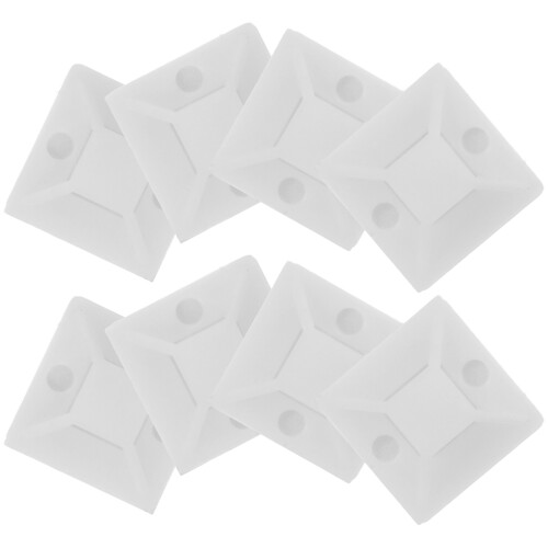 1000Stk Kabelmanagement Weiß Klebeclip Kabelbinderhalter 2