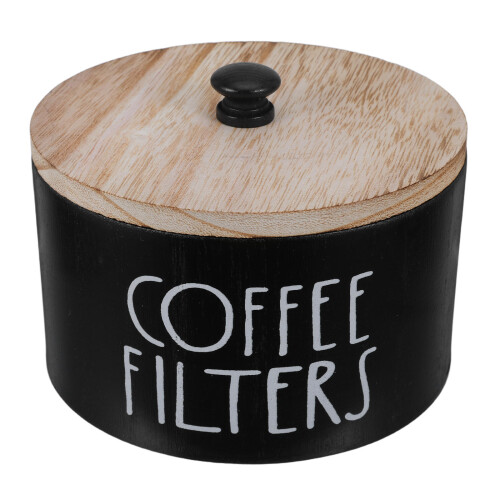 5Stk Holz Kaffeesatzbehälter Zur Aufbewahrung Mit Deckel 1