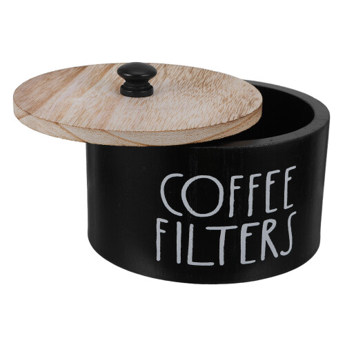 5Stk Holz Kaffeesatzbehälter Zur Aufbewahrung Mit Deckel 2