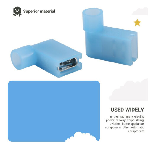 40pcs 90 Degree Insulated Female Push  Wire Terminal Connector 2