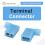 40pcs 90 Degree Insulated Female Push  Wire Terminal Connector 5