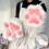 Pelzige Plüsch-Katzenpfoten-Handschuhe,- Schwarz 5