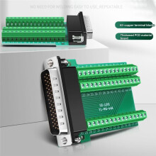HDB44 Solderless Connector Industrial 3 Rows D-SUB 44Pin Male P Hole Plug Breakout Terminal Board Adapter,C