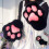 Pelzige Plüsch-Katzenpfoten-Handschuhe,- Schwarz 6