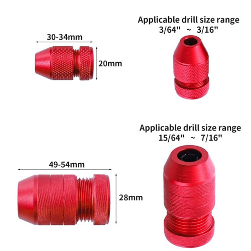 Drill Bit Stop Collar Set for Drill Bits,Drill Bit Depth Stop Applicable Range 3/64Inch-3-16Inch,15/64Inch-7/16Inch 1