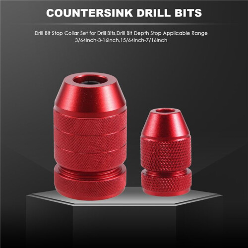 Conjunto de Colar de Parada da Broca de PerfuraçãO, Batente de Profundidade da Broca de PerfuraçãO Faixa AplicáVel 3/64 Polegadas-3-16 Polegadas, 1