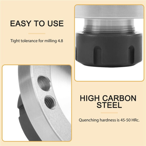 ER32 Collet Chuck 100MM DIAMETER Compact Lathe Tight Tolerance for Milling 4.8 2