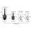 4PCS Drill Chuck Quick Change Adapter  3-Jaw Drill Chuck Screwdriver Adapter Electric Drill Conversion Chuck Set 8