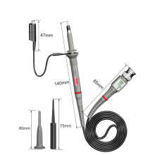 CKT014 Universal Oscilloscope Probes with Accessories Kit 100MHz 1X 10X with BNC Test Leads with Wire Piercing Probe