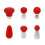 6pcs Car Dent Repair Tool Hat Hammer Replacement  Dent Dent Repair Replacement  Hook Top Pit 1