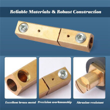 2 Pack LC-40 Welding Cable Connector Kit (2 Male / 2 Female) for Welding Machine Accessories,Cable Capacity 1/0 Thru 2/0