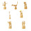 Wooden Movable Puppet Figurines Desktop Ornament Home-3 2
