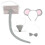 4Ensembles Accessoires Souris Cosplay Oreilles Queue Portable 1