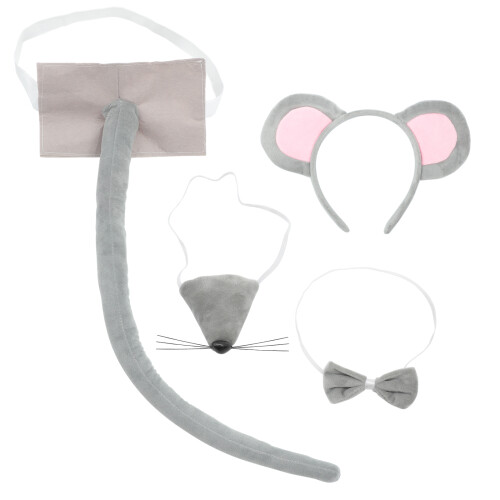4Ensembles Accessoires Souris Cosplay Oreilles Queue Portable