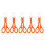 20Pièces Clips Ciseaux Enfant Orange Plastique Robustesse Extérieur 1
