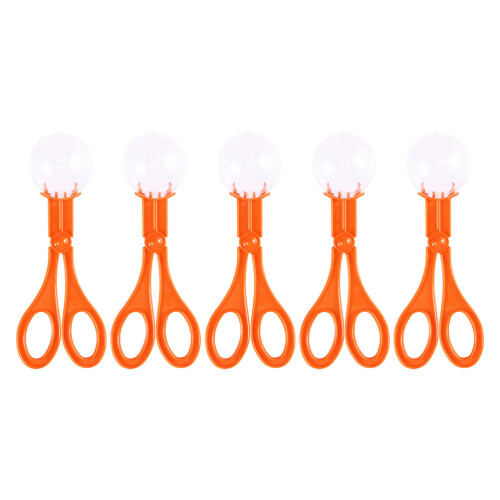 20Pièces Clips Ciseaux Enfant Orange Plastique Robustesse Extérieur