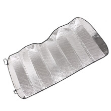 Parasole per parabrezza dell'auto 130x60cm in alluminio argentato
