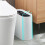 Modern Color Trash Can Waste Bin for Small Space-avocado green 6