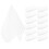 20Pièces Serviettes Microfibre Jetables Confort Spa Et Camping Blanc 1