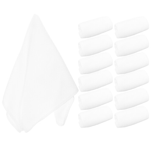 20Pièces Serviettes Microfibre Jetables Confort Spa Et Camping Blanc