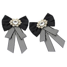 2Pièces Broche Nœud Papillon Strass Pour Femmes, Décoration Chic