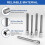 20PCS Extra-Long Hex Bit Socket Set, 3/8 Inch Drive Hex Socket Set, SAE & Metric(1/8inch-7/16inch, 3-12mm) 2
