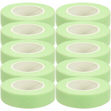 50Rollen Wimpernband Eyelash Tape Lash Supplies Leichtgrün Vlies Stoff