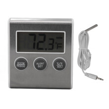 Digitales Kühlschrankthermometer mit Speicher, Magnet und LCD-Anzeige