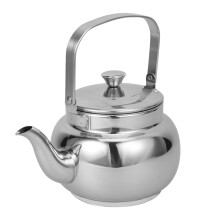 3Pcs Silver Stainless Steel Tea Kettle Comfortable Handle Home
