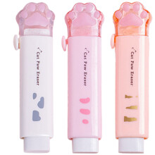 6Pièces Gommes Rétractables Patte Chat Mignonnes En Caoutchouc Coloré