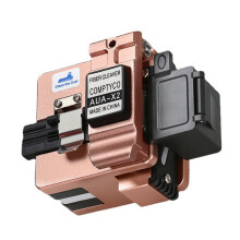 2X COMPTYCO AUA-X2 Fiber Cleaver with Waste Fiber Box,FTTH Fiber Optic Cold Connection Hot Melt Cable Cutter Tools