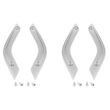4x Door Handle Cover Trim Panel for Jk 2011-2017 Door Handle Insertion Cover 1Rc72Jahad Silver