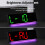 Digital LED Clock Multiple Functions Time-black shell white 3