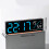 Soft Wake Up Feature Digital LED Alarm Clock-white shell white 4