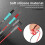 Multimeter Test Leads Silicone  1000V 20A Needle-Tip Probe Tester Multimeter Cable 10