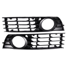 1 pair Fog Light Grille Front Lower Left Right Grid Grille for A4 B6 Sedan 02-05