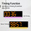 Digital LED Clock Multiple Functions Time-black shell white 5