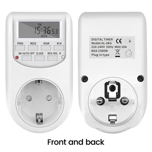 EU Plug Timer  Digital Power Socket  Saving Adjustable Kitchen Timer Outlet Programmable Timing Socket 1