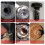 10-Piece Screw Extractor Set and Universal Drill Bit Holder, Left Hand Drill Bit Set, for Removing Broken Studs, Bolts 4