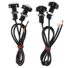 4 PeçAs Carro 12V 23Mm Dupla Cor Switchback 4014 12 Led Drl  Eye Luz Diurna