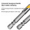 1Set Four Blade Eccentric Drill Ceramic Tile Drilling Concrete Super Hard Crooked  High Hardness Dry 6