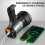 Superbright Spotlight Handheld Flashlight Rechargeable 18650 Battery Included 3 Mode Light USB Power Charger 2