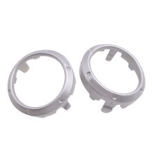 2Pcs Silver Front Fog Light Lamp Cover Frame Bezel Ring Fit for Highlander 2004 2005 2006 2007