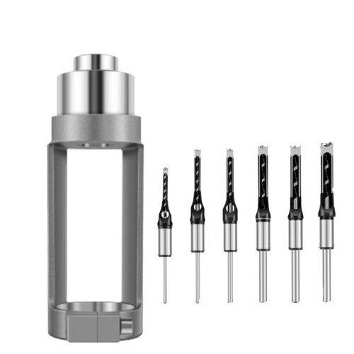 Woodworking Square Hole Drill Drill Bit Tenoning Machine Mortise and Tenon Connection Drill Square Hole Drill Bracket