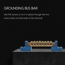 8 Terminal Bus Bar Terminal Block 10 Pack Terminale un Vite nel Ottone per Distribuzione di Alimentazione un Terra per Barche per Auto