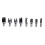 14 Pcs Wood Plug Hole Cutter Chamfered Plug Cutter Drill Bits Five-Slot Countersink Drill 1/4 Inch Hex Spanner Tool Set 6