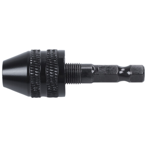 0,3-3,6 Mm Mandril de Broca Sem Chave Chave de Fenda Adaptador de Chave de Impacto 1/4 Polegadas Broca de Haste Preta 2