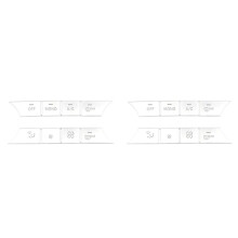 2X Consola de Coche AC Media Volumen Botones Lentejuelas Cubierta Pegatinas Trim para CE CLS GLK Clase W204 W212