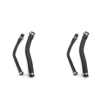 4x Fuel Tank Filler Hose with 8 Clamps 52100131AD 52100132AB for 1997-2001  XJ Cherokee